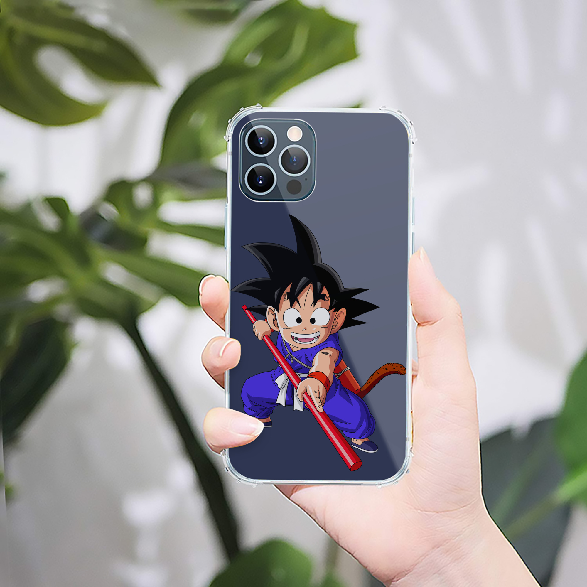 （画像用） ドラゴンボール 孫悟空（そん ごくう）Son Goku カカロット DRAGON BALL Kakarotto 【iPhone 12シリーズ対応】透明スマホケース（クリアソフトケース）
